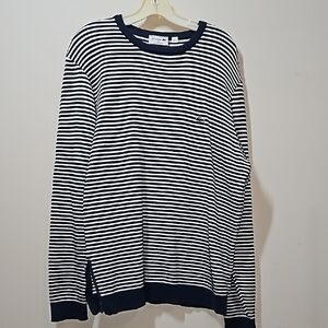 Lacoste XL Blue/White Stripe Sweater